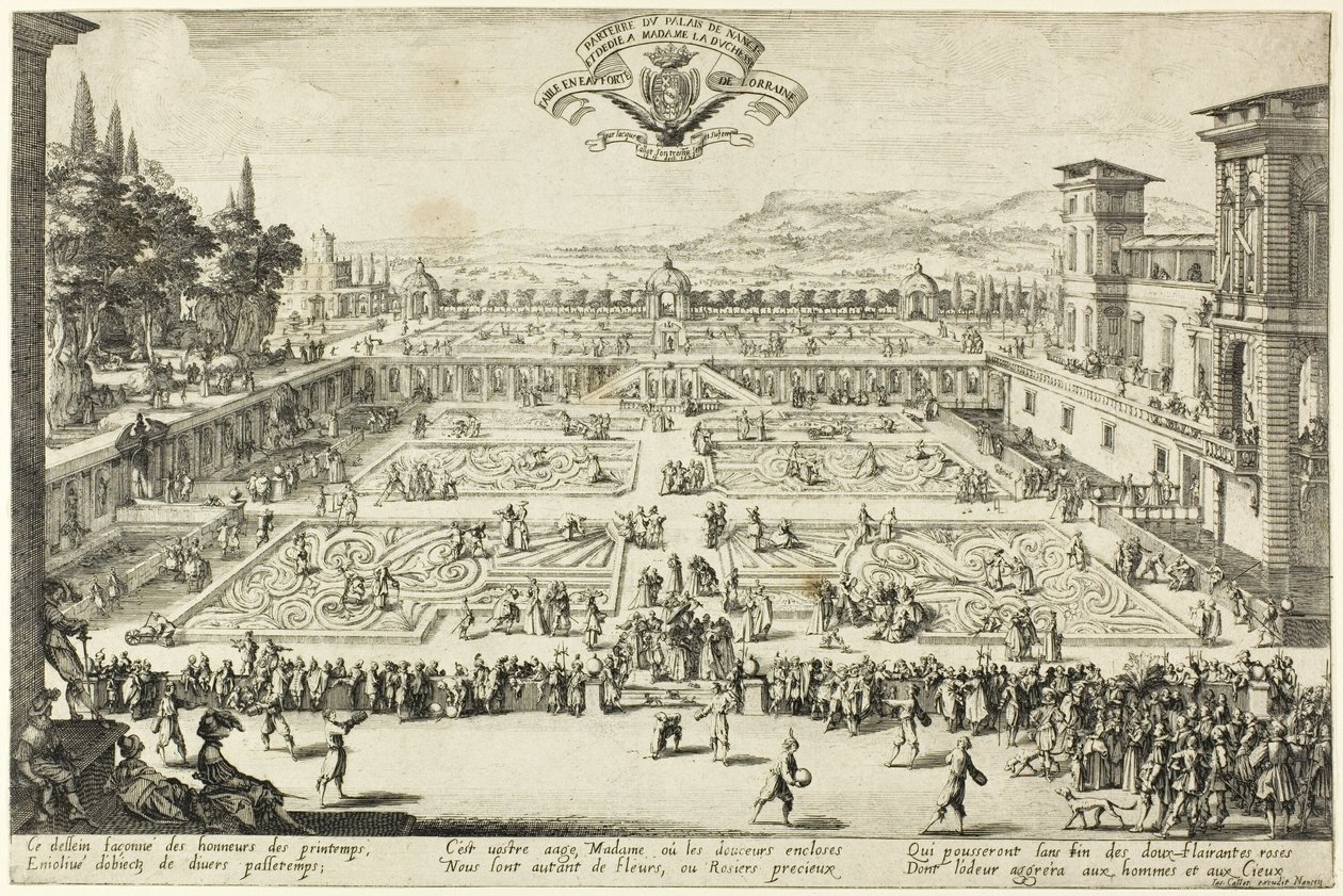 Palace Gardens Nancyssa tekijältä Jacques Callot
