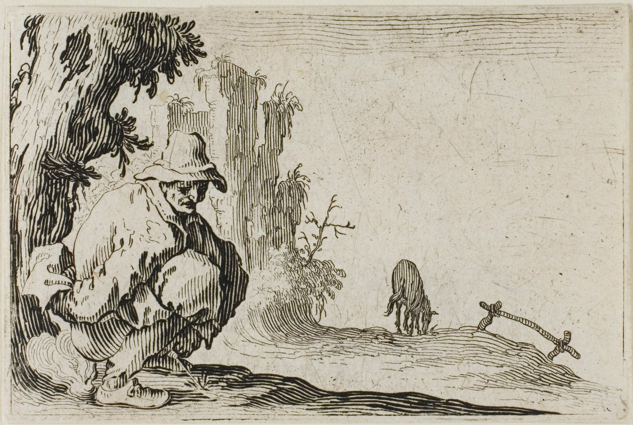 The Peasant Squatting, de The Capricesfinnish tekijältä Jacques Callot