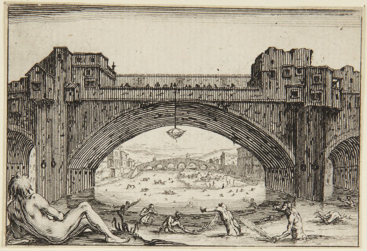 Ponte Vecchio, Firenze tekijältä Jacques Callot