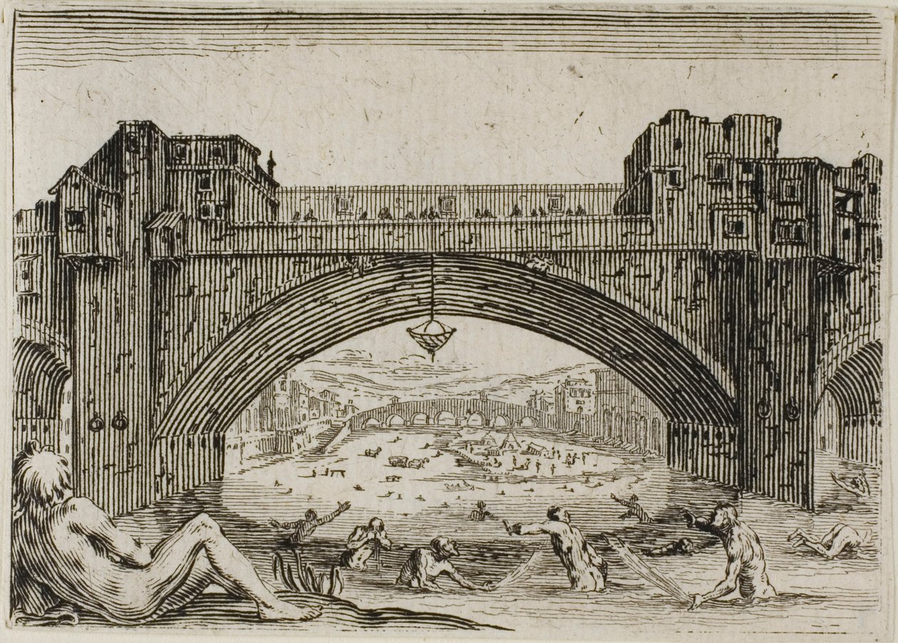 Pont Vecchio Firenzessä, Capricesista tekijältä Jacques Callot