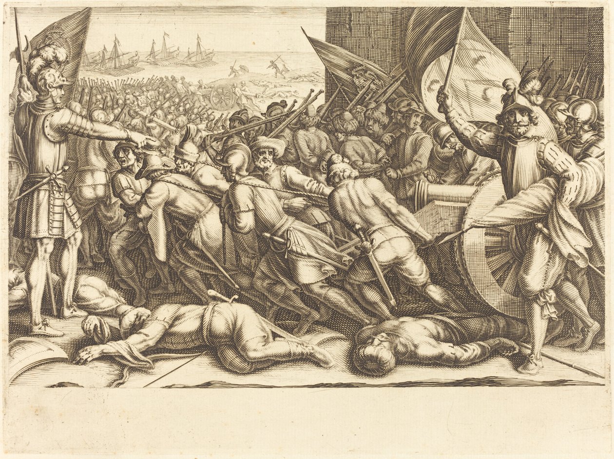 Turkkilaisten paluu, n. 1614. tekijältä Jacques Callot