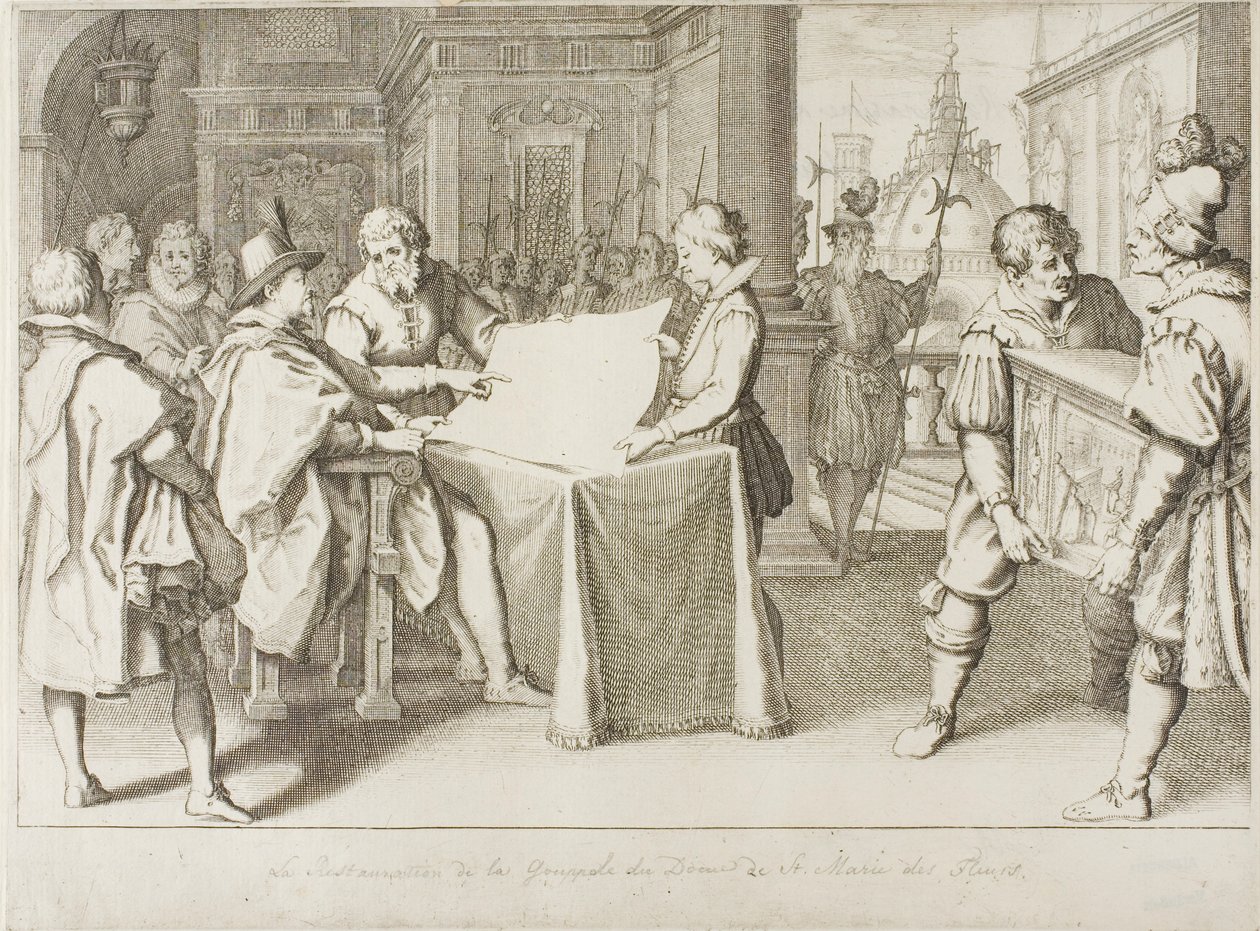Firenzen kupolin entisöinti tekijältä Jacques Callot