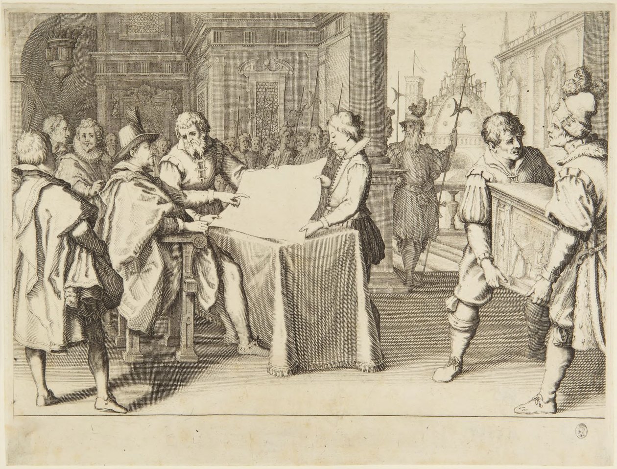 Firenzen Santa Maria del Fioren kupolin restaurointi tekijältä Jacques Callot