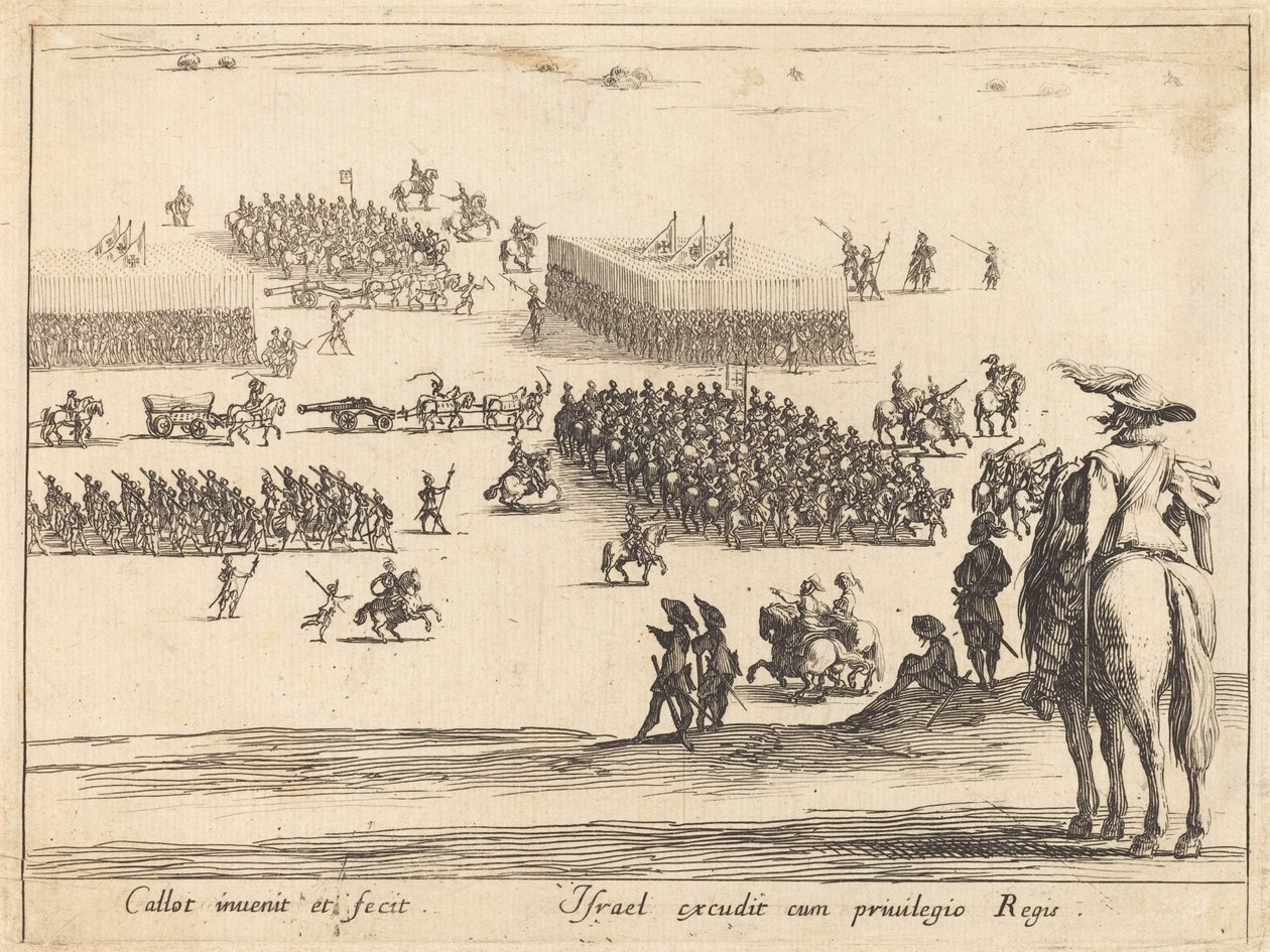 The Review, c. 16271628. tekijältä Jacques Callot