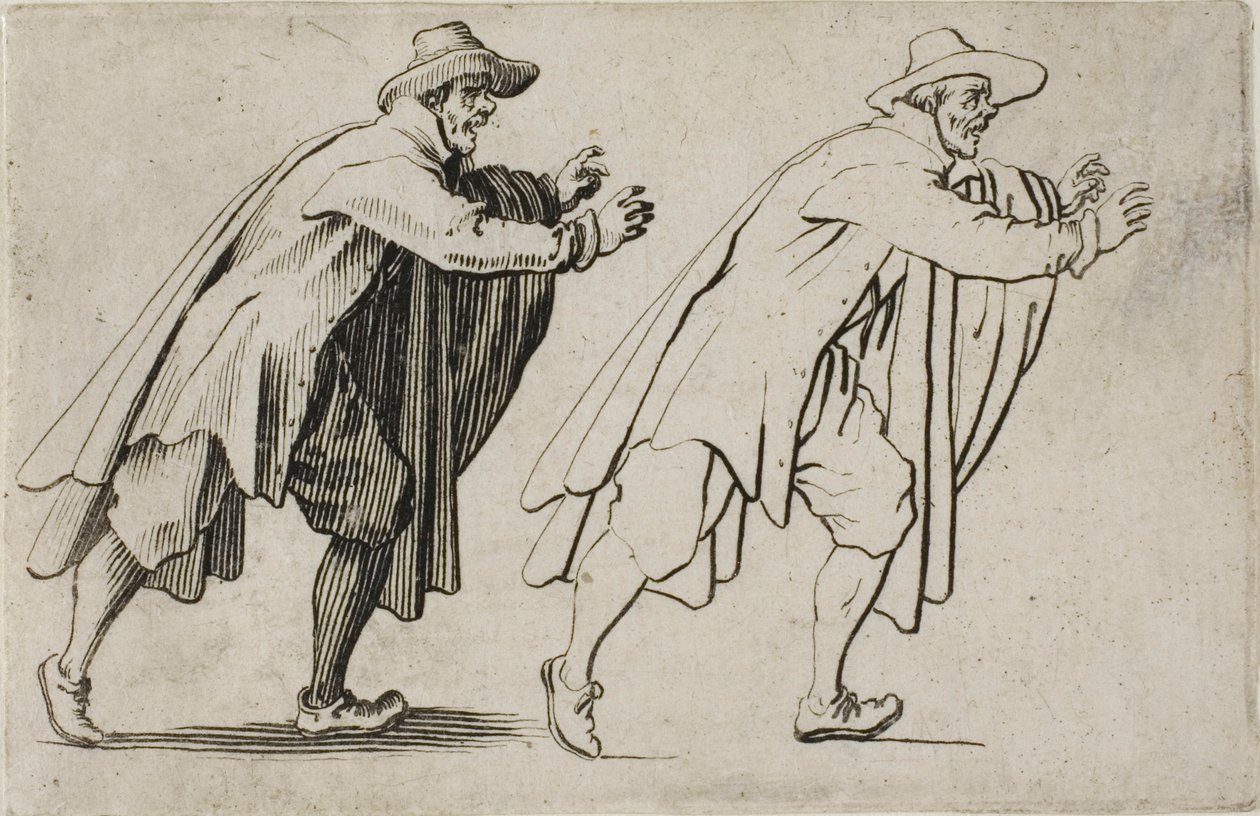 Juokseva mies, The Capricesista tekijältä Jacques Callot