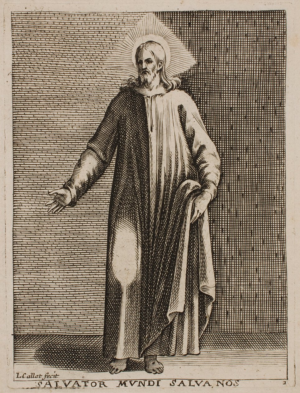 Maailman Vapahtaja, sarjasta ”Kuvia Roomasta” tekijältä Jacques Callot