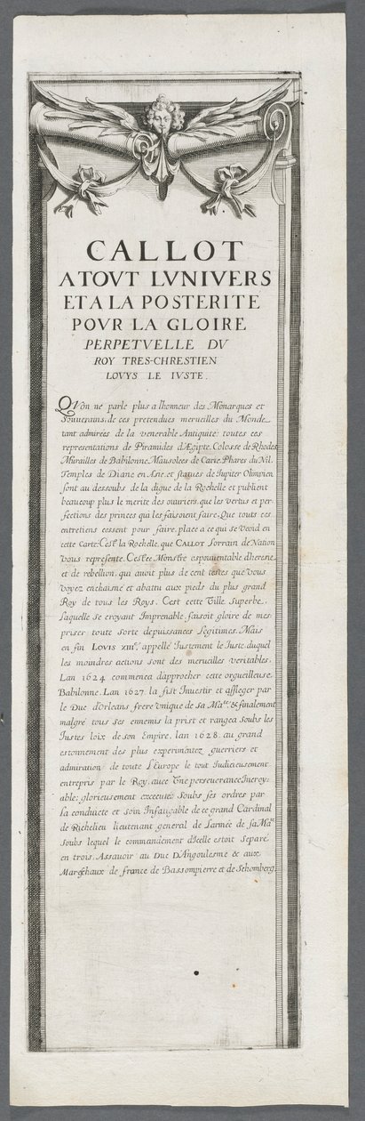 La Rochellen piiritys: levy 4, 1628-1630. tekijältä Jacques Callot