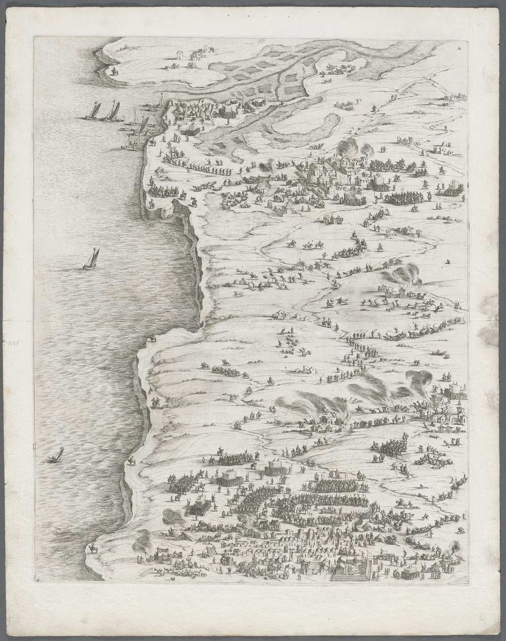 La Rochellen piiritys: Kuva 5 tekijältä Jacques Callot