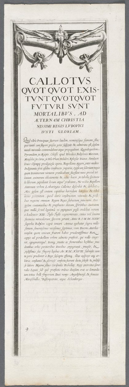 La Rochellen piiritys: levy 8 tekijältä Jacques Callot