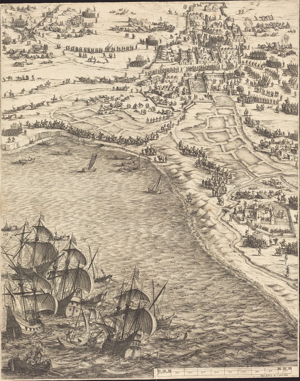 La Rochellen piiritys [levy 12/16; sarja sisältää 1952.8.97-112] tekijältä Jacques Callot