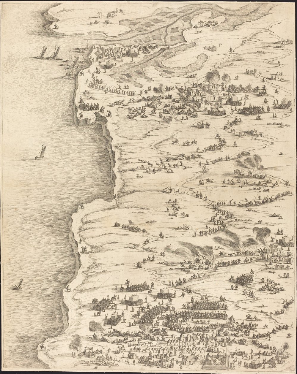 La Rochellen piiritys [levy 5/16; sarja sisältää 1952.8.97-112] tekijältä Jacques Callot