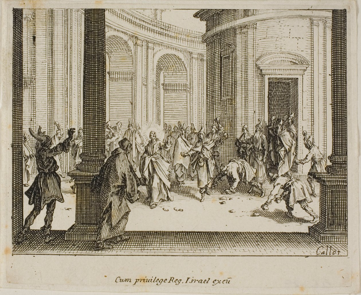 Jeesuksen kivittäminen, Uudesta testamentista tekijältä Jacques Callot