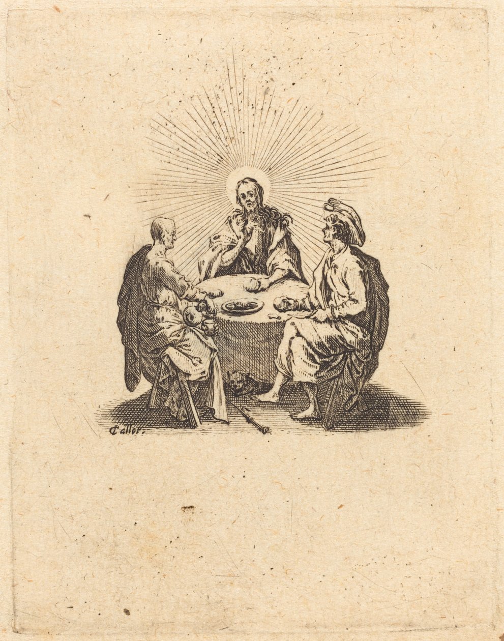 Illallinen Emmauksessa tekijältä Jacques Callot