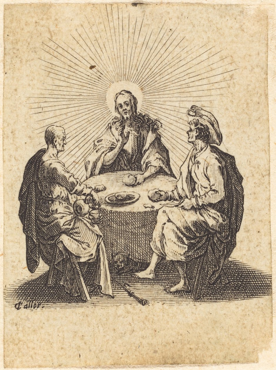 Illallinen Emmauksessa tekijältä Jacques Callot
