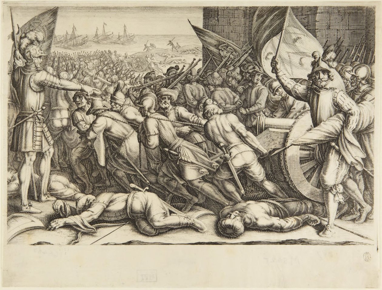 Joukkojen paluu aluksiin tekijältä Jacques Callot