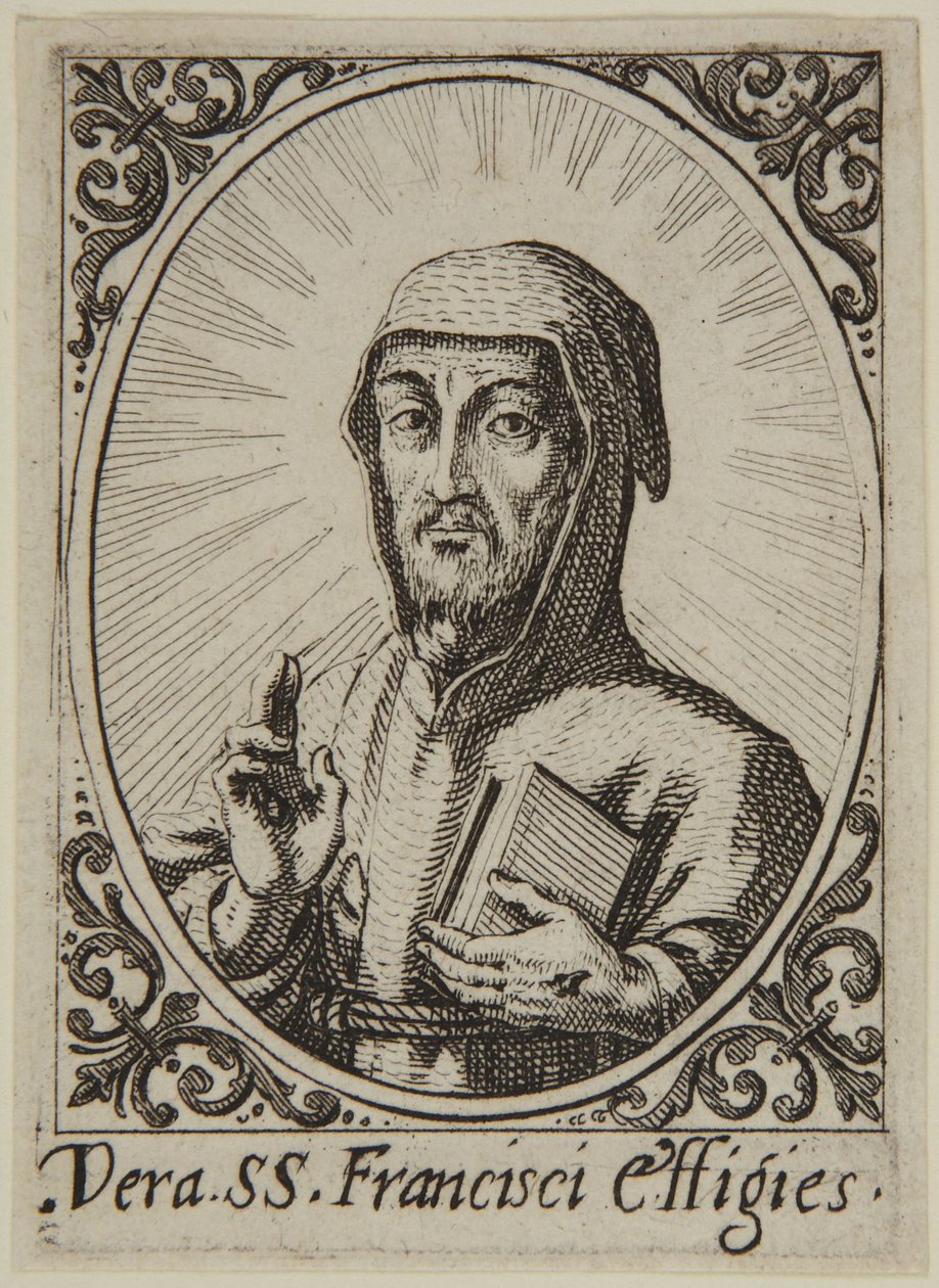 Pyhän Franciscuksen aito patsas tekijältä Jacques Callot