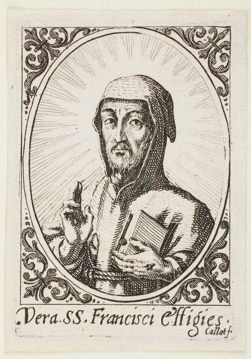 Pyhän Franciscuksen todellinen kasvot tekijältä Jacques Callot