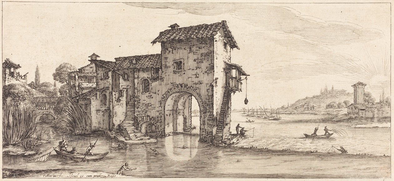 Vesimylly tekijältä Jacques Callot