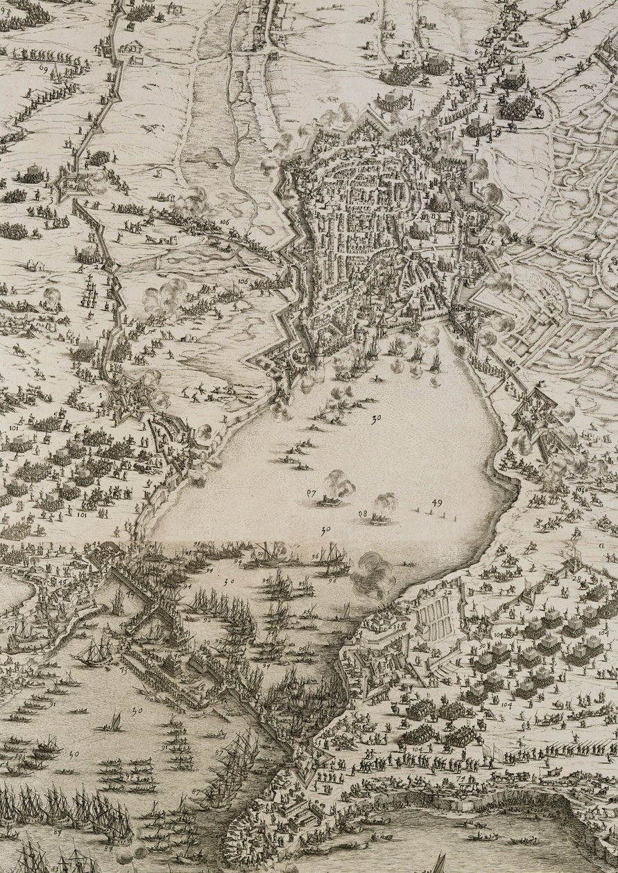 La Rochellen piiritys ... tekijältä Jacques Callot