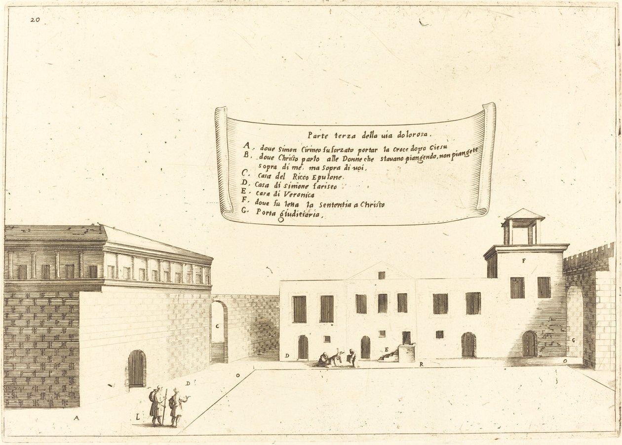 Via Dolorosan kolmas osa tekijältä Jacques Callot