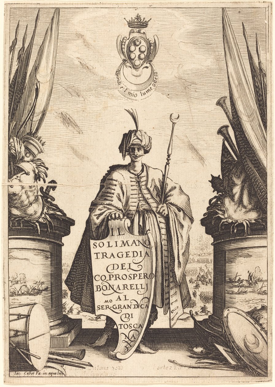 Otsikko "Il Suleiman" tekijältä Jacques Callot