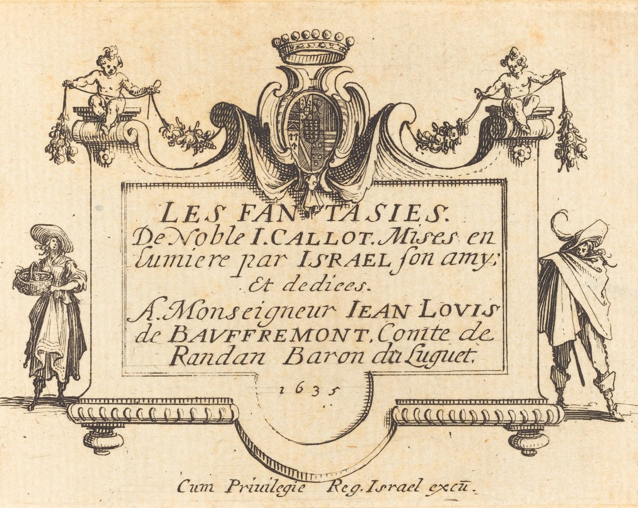 "Fantasiat" otsikkosivu tekijältä Jacques Callot