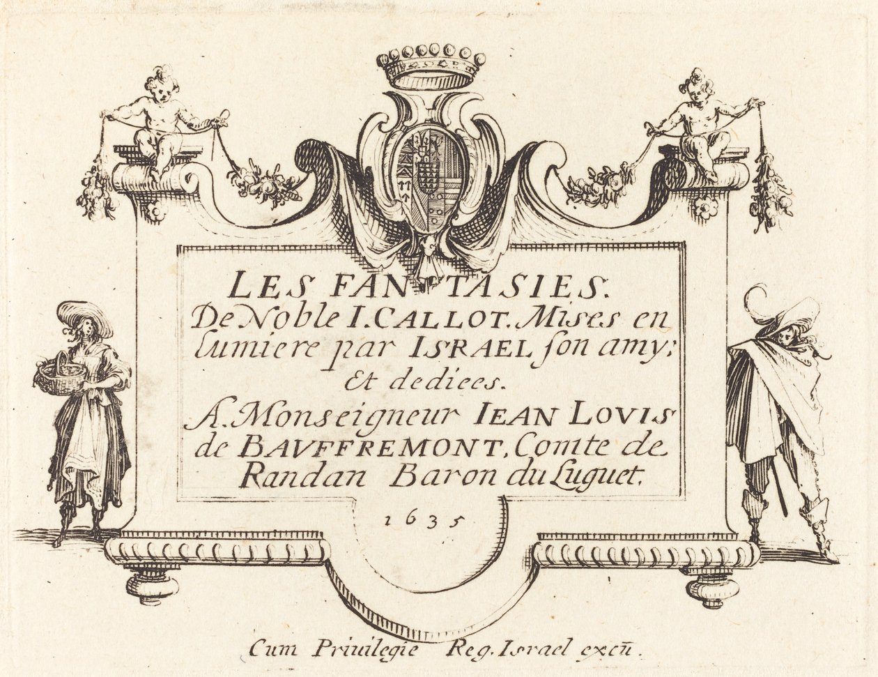 "Fantasiat" otsikkosivu tekijältä Jacques Callot