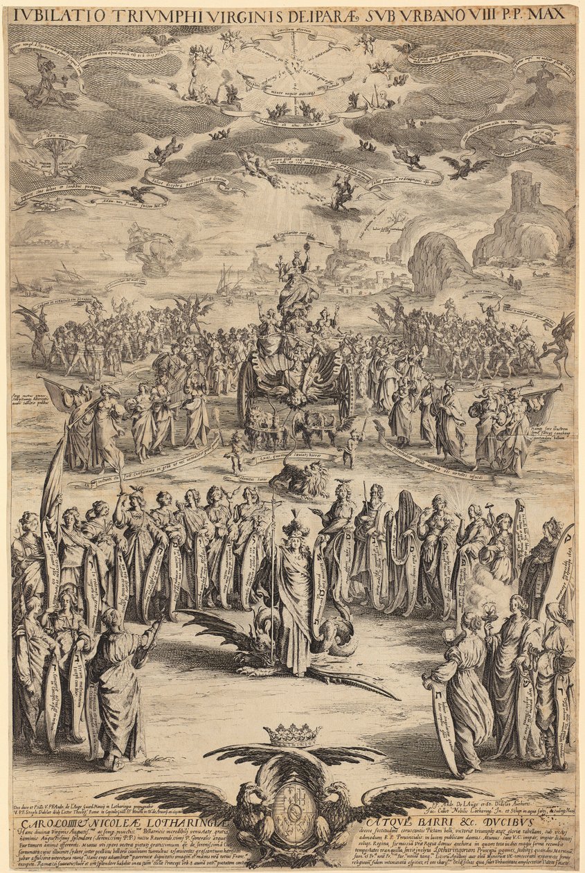 Neitsyt Marian riemuvoitto tekijältä Jacques Callot