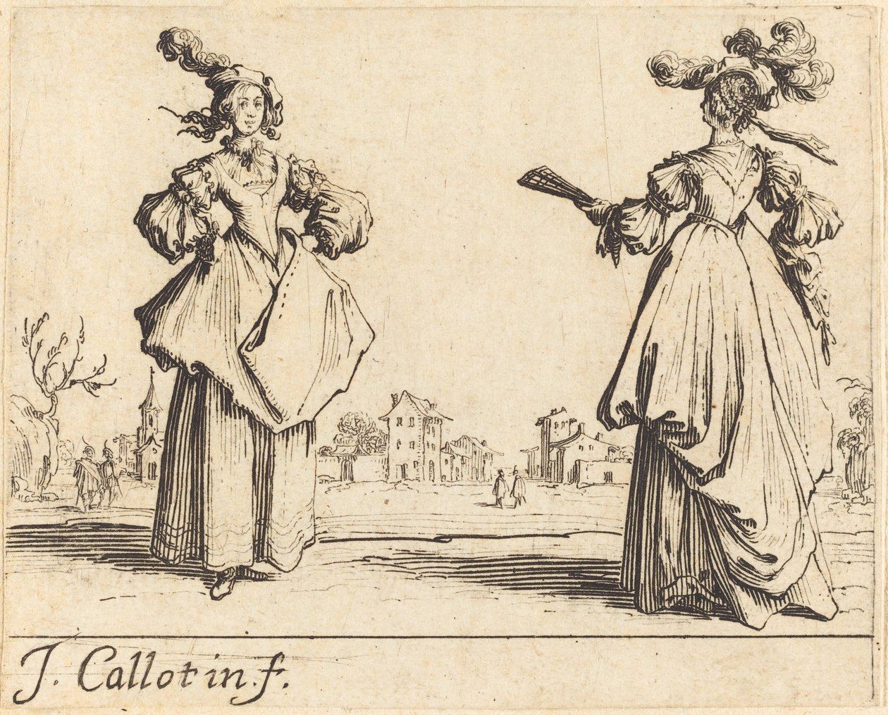 Kaksi seuranaista tekijältä Jacques Callot