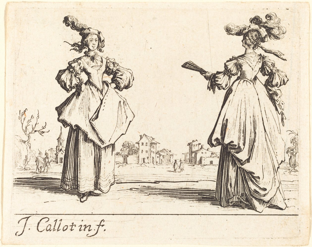 Kaksi seuranaista tekijältä Jacques Callot