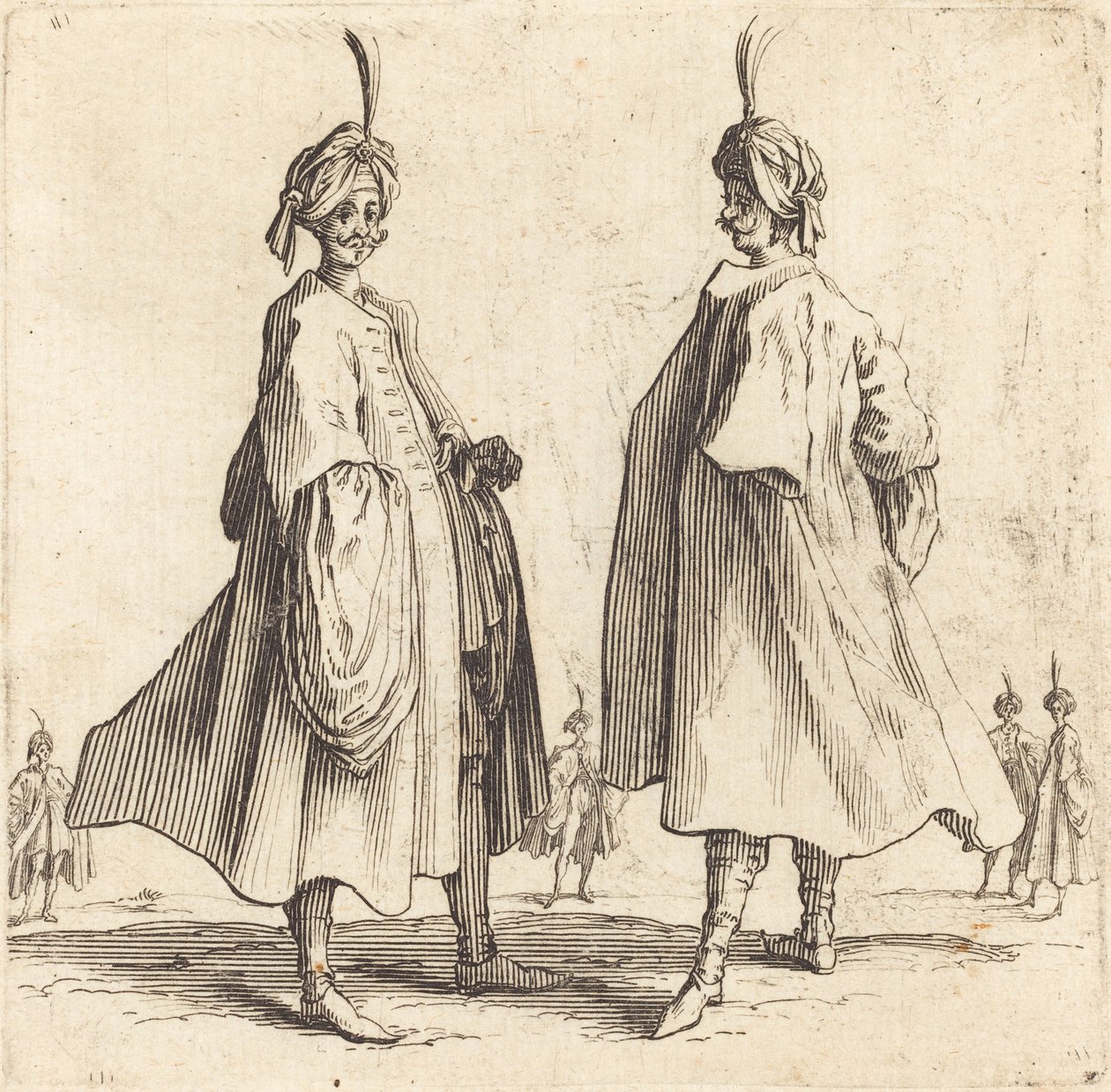 Dos turcs finlandesos tekijältä Jacques Callot
