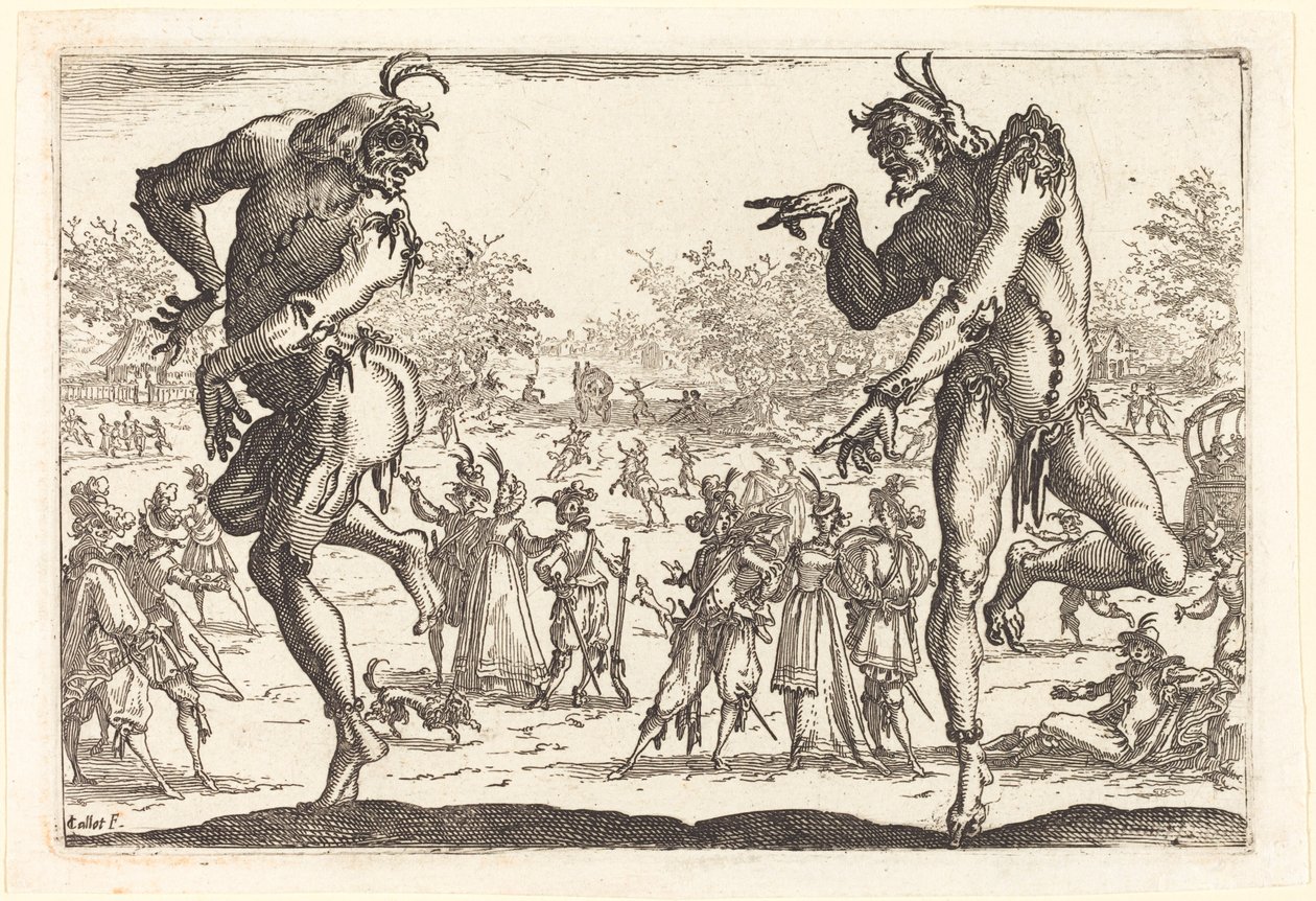 Kaksi Zannia tekijältä Jacques Callot