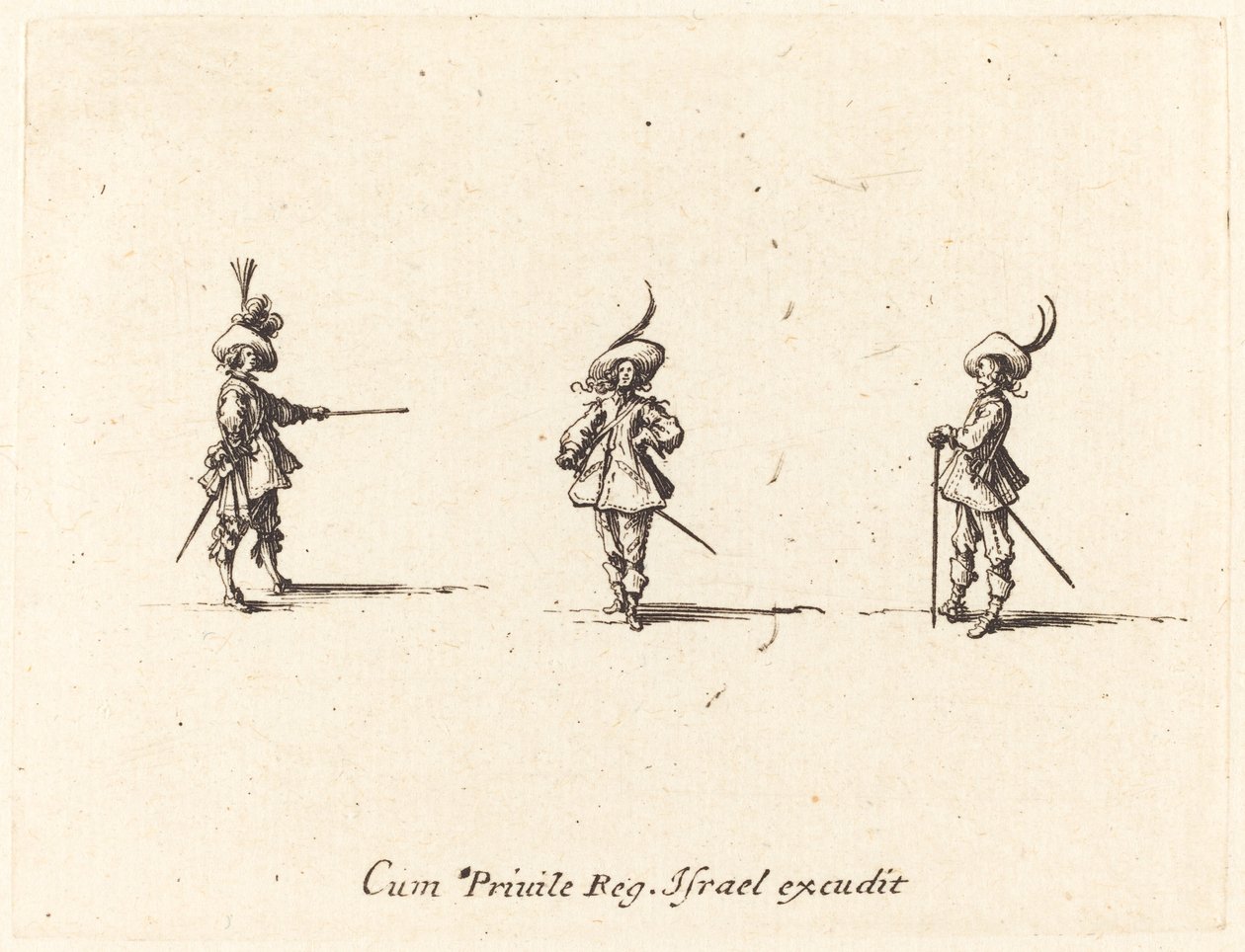 Aseeton pora, 16341635. tekijältä Jacques Callot