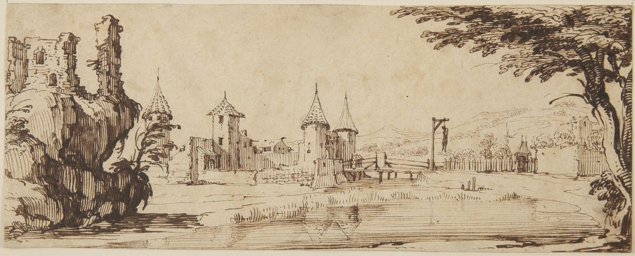 Näkymä linnasta tekijältä Jacques Callot