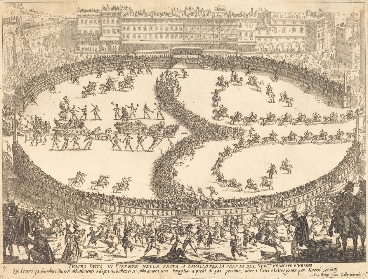Näkymä festivaaleille tekijältä Jacques Callot