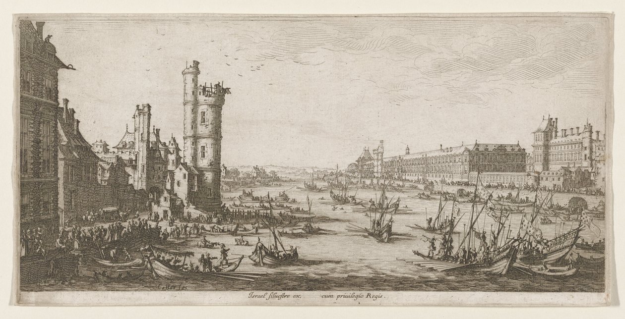 Näkymä Louvresta tekijältä Jacques Callot