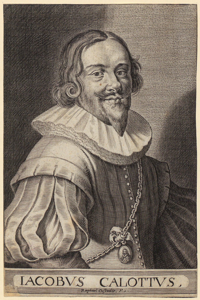 Zanni, sarjan "Kolme Pantalonia" lehti 3 tekijältä Jacques Callot