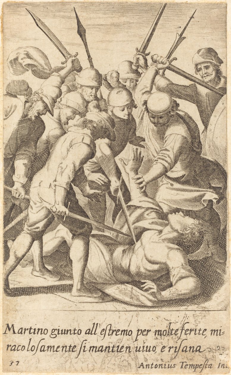 Martino tekijältä Jacques Callot after Antonio Tempesta
