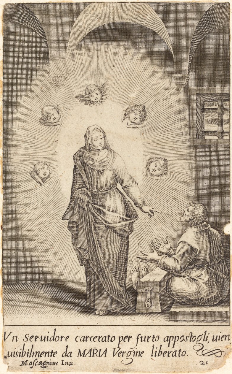 Toimitettu palvelija tekijältä Jacques Callot after Donato Mascagni