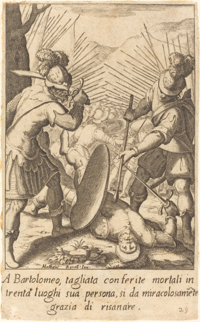 Bartolomeo tekijältä Jacques Callot after Matteo Rosselli