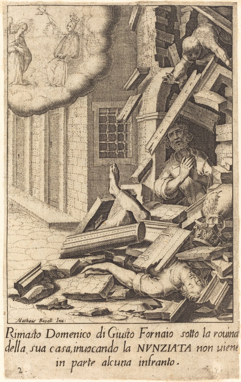 Domenico di Giusto tekijältä Jacques Callot after Matteo Rosselli