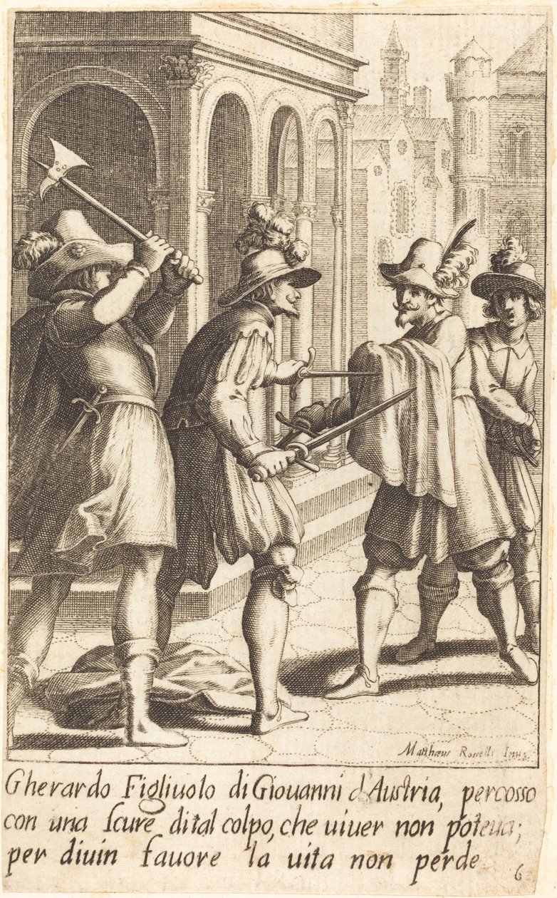 Gherardo tekijältä Jacques Callot after Matteo Rosselli