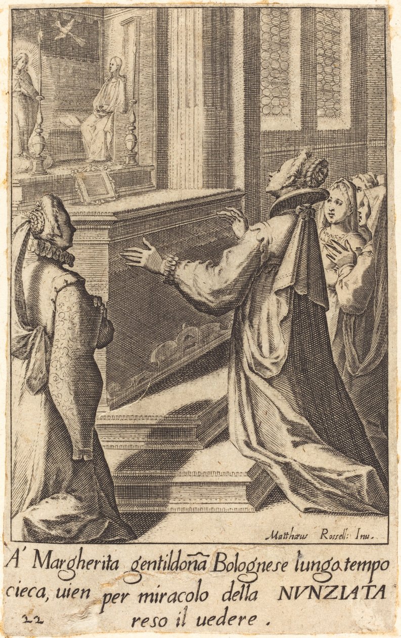 Margherita tekijältä Jacques Callot after Matteo Rosselli