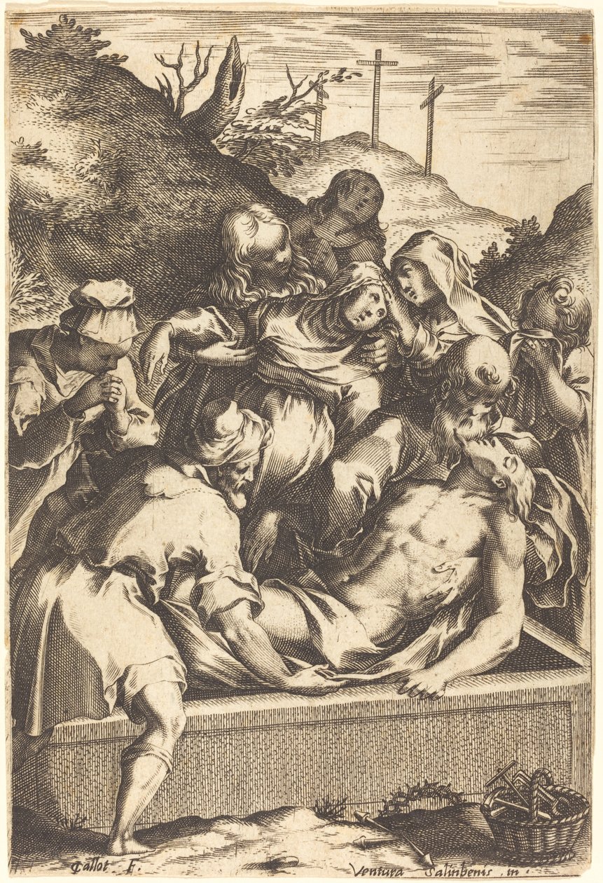 Hautaus tekijältä Jacques Callot after Ventura Salimbeni