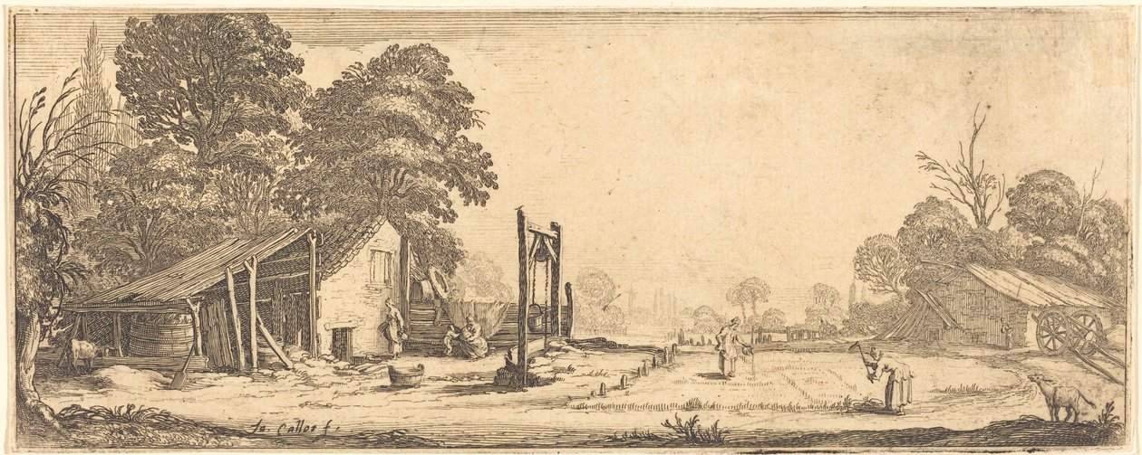 Puutarha tekijältä Jacques Callot or Follower of Jacques Callot