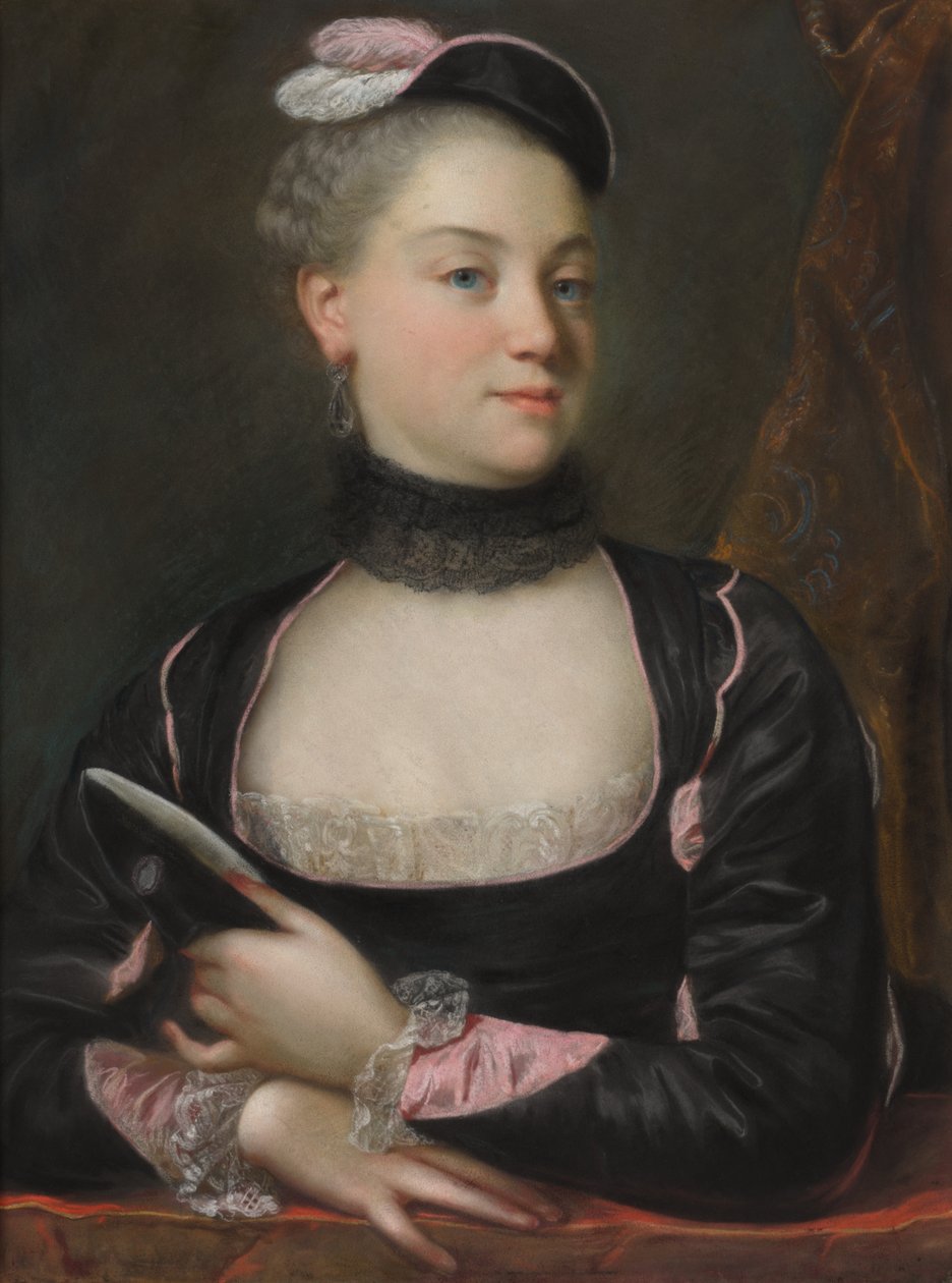 Ranskalaisen näyttelijän muotokuva, n. 1746. tekijältä Jacques Charles Allais