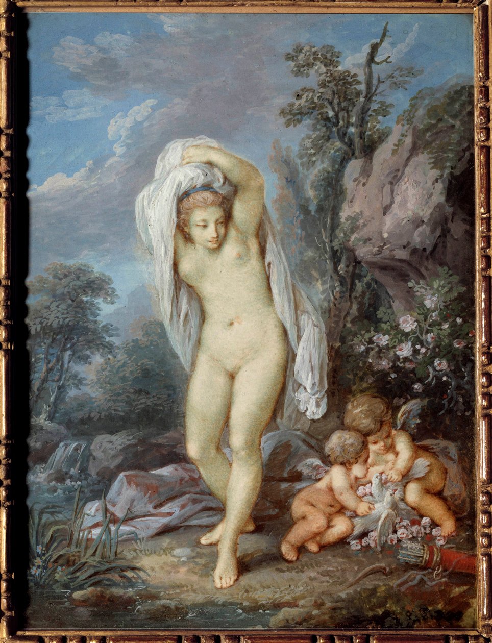 Venuksen kylpy, Jacques Charlierin maalaus (1720-1790) tekijältä Jacques Charlier