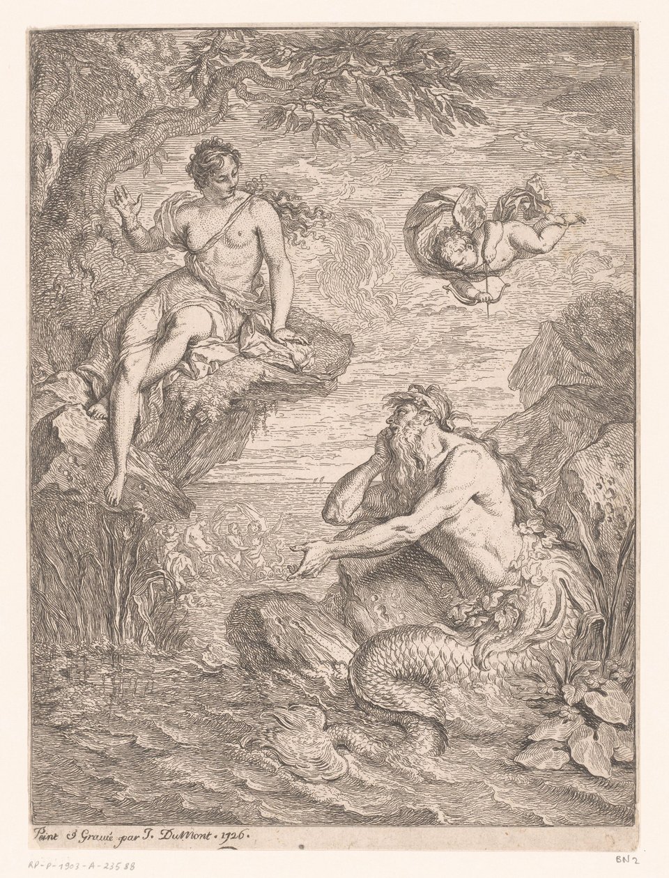 Glaucus ja Scylla tekijältä Jacques Dumont