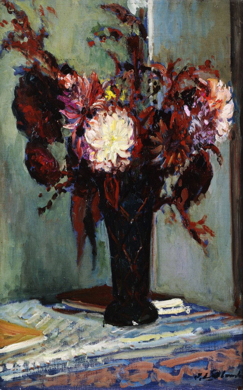 Krysanteemit maljakossa, tekijältä Jacques Emile Blanche
