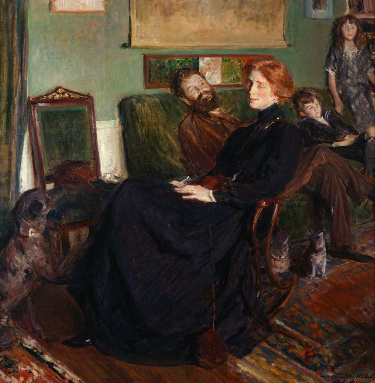 Daniel, Marianne, Francois ja Leon Halevy, 1910 tekijältä Jacques Emile Blanche